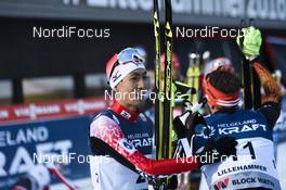 03.12.2016, Lillehammer, Norway (NOR): Akito Watabe (JPN), Fabian Riessle (GER) - FIS world cup nordic combined, individual gundersen HS100/10km, Lillehammer (NOR). www.nordicfocus.com. © THIBAUT/NordicFocus. Every downloaded picture is fee-liable.