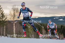 04.12.2016, Lillehammer, Norway (NOR): Joergen Graabak (NOR), Wilhelm Denifl (AUT), (l-r)  - FIS world cup nordic combined, individual gundersen HS138/10km, Lillehammer (NOR). www.nordicfocus.com. © Modica/NordicFocus. Every downloaded picture is fee-liable.