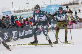 04.12.2016, Lillehammer, Norway (NOR): Samuel Costa ( ITA  ), Terence Weber ( GER  ), (l-r)  - FIS world cup nordic combined, individual gundersen HS138/10km, Lillehammer (NOR). www.nordicfocus.com. © Modica/NordicFocus. Every downloaded picture is fee-liable.