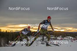 04.12.2016, Lillehammer, Norway (NOR): Eric Frenzel (GER), Bjoern Kircheisen (GER), (l-r)  - FIS world cup nordic combined, individual gundersen HS138/10km, Lillehammer (NOR). www.nordicfocus.com. © Modica/NordicFocus. Every downloaded picture is fee-liable.