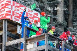 16.12.2016, Ramsau, Austria (AUT): Flag signal of the Japanese team - FIS world cup nordic combined, training, Ramsau (AUT). www.nordicfocus.com. © Rauschendorfer/NordicFocus. Every downloaded picture is fee-liable.