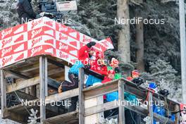 16.12.2016, Ramsau, Austria (AUT): Flag signal of the Austrian team - FIS world cup nordic combined, training, Ramsau (AUT). www.nordicfocus.com. © Rauschendorfer/NordicFocus. Every downloaded picture is fee-liable.
