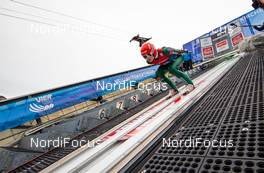 31.12.2015, Garmisch, Germany (GER): Karl Geiger (GER), Loeffler - FIS world cup ski jumping, four hills tournament, individual HS140, qualification, Garmisch (GER). www.nordicfocus.com. © Laiho/NordicFocus. Every downloaded picture is fee-liable.