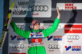 03.01.2016, Innsbruck, Austria (AUT): Severin Freund (GER), Fischer - FIS world cup ski jumping, four hills tournament, individual HS130, Innsbruck (AUT). www.nordicfocus.com. © Laiho/NordicFocus. Every downloaded picture is fee-liable.