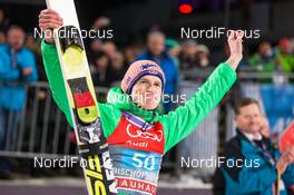 06.01.2016, Bischofshofen, Austria (AUT): Severin Freund (GER), Fischer - FIS world cup ski jumping, four hills tournament, individual HS140, Bischofshofen (AUT). www.nordicfocus.com. © Laiho/NordicFocus. Every downloaded picture is fee-liable.