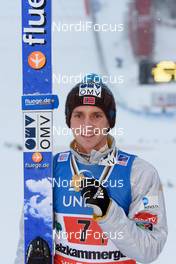 17.01.2016, Tauplitz/Bad Mitterndorf, Austria (AUT): Anders Fannemel (NOR) - FIS ski flying world championships, medals, Tauplitz/Bad Mitterndorf (AUT). www.nordicfocus.com. © Rauschendorfer/NordicFocus. Every downloaded picture is fee-liable.