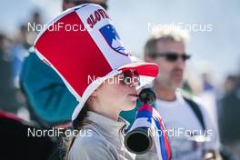 18.03.2016, Planica, Slovenia (SLO): Spectators in Planica  - FIS world cup ski flying, individual HS225, Planica (SLO). www.nordicfocus.com. © Modica/NordicFocus. Every downloaded picture is fee-liable.