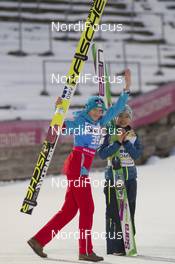 30.01.2016, Oberstdorf, Germany (GER): Daniela Iraschko-Stolz (AUT) - FIS world cup ski jumping ladies, individual HS106, Oberstdorf (GER). www.nordicfocus.com. © Manzoni/NordicFocus. Every downloaded picture is fee-liable.