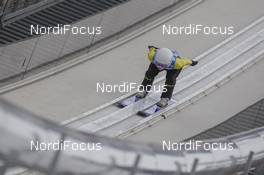 30.01.2016, Oberstdorf, Germany (GER): Julia Clair (FRA) - FIS world cup ski jumping ladies, individual HS106, Oberstdorf (GER). www.nordicfocus.com. © Manzoni/NordicFocus. Every downloaded picture is fee-liable.