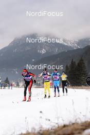 31.01.2016, Molina di Fiemme, Italy (ITA): Justyna Kowalczyk (POL), Masako Ishida (JPN), Sara Lindborg (SWE), Britta Johansson Norgren (SWE), (l-r)  - Ski Classics and FIS Marathon Cup Marcialonga, Molina di Fiemme (ITA). www.nordicfocus.com. © Rauschendorfer/NordicFocus. Every downloaded picture is fee-liable.