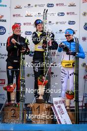31.01.2016, Molina di Fiemme, Italy (ITA): Katerina Smutna (AUT), Britta Johansson Norgren (SWE), Seraina Boner (SUI), (l-r) - Ski Classics and FIS Marathon Cup Marcialonga, Molina di Fiemme (ITA). www.nordicfocus.com. © Rauschendorfer/NordicFocus. Every downloaded picture is fee-liable.