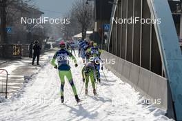 31.01.2016, Molina di Fiemme, Italy (ITA): group of athletes - Ski Classics and FIS Marathon Cup Marcialonga, Molina di Fiemme (ITA). www.nordicfocus.com. © Rauschendorfer/NordicFocus. Every downloaded picture is fee-liable.