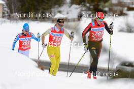 07.02.2016, Seefeld, Austria (AUT): Seraina Boner (SUI), Astrid Oeyre Slind (NOR), Katerina Smutna (AUT), (l-r)  - Visma Ski Classics Kaiser Maximilian Lauf, Seefeld (AUT). www.nordicfocus.com. © Rauschendorfer/NordicFocus. Every downloaded picture is fee-liable.