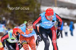 07.02.2016, Seefeld, Austria (AUT): Christoffer Callesen (NOR), Tord Asle Gjerdalen (NOR), (l-r)  - Visma Ski Classics Kaiser Maximilian Lauf, Seefeld (AUT). www.nordicfocus.com. © Rauschendorfer/NordicFocus. Every downloaded picture is fee-liable.