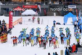 07.02.2016, Seefeld, Austria (AUT): Start of the men's race - Visma Ski Classics Kaiser Maximilian Lauf, Seefeld (AUT). www.nordicfocus.com. © Rauschendorfer/NordicFocus. Every downloaded picture is fee-liable.