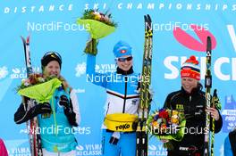 07.02.2016, Seefeld, Austria (AUT): Astrid Oeyre Slind (NOR), Seraina Boner (SUI), Katerina Smutna (AUT), (l-r) - Visma Ski Classics Kaiser Maximilian Lauf, Seefeld (AUT). www.nordicfocus.com. © Rauschendorfer/NordicFocus. Every downloaded picture is fee-liable.