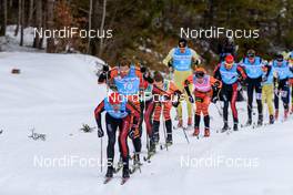 07.02.2016, Seefeld, Austria (AUT): Tord Asle Gjerdalen (NOR), Christoffer Callesen (NOR), Andreas Nygaard (NOR), Petter Eliassen (NOR), (l-r)  - Visma Ski Classics Kaiser Maximilian Lauf, Seefeld (AUT). www.nordicfocus.com. © Rauschendorfer/NordicFocus. Every downloaded picture is fee-liable.