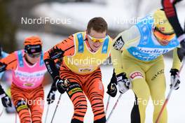07.02.2016, Seefeld, Austria (AUT): Petter Eliassen (NOR), Johan Kjoelstad (NOR), (l-r)  - Visma Ski Classics Kaiser Maximilian Lauf, Seefeld (AUT). www.nordicfocus.com. © Rauschendorfer/NordicFocus. Every downloaded picture is fee-liable.