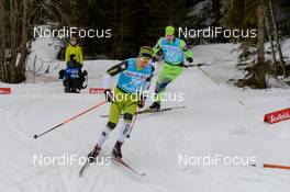 07.02.2016, Seefeld, Austria (AUT): Janis Lindegger (SUI), Jan Srail (CZE), (l-r)  - Visma Ski Classics Kaiser Maximilian Lauf, Seefeld (AUT). www.nordicfocus.com. © Rauschendorfer/NordicFocus. Every downloaded picture is fee-liable.