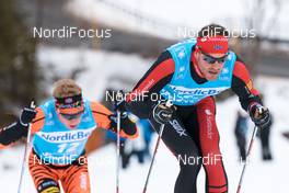 07.02.2016, Seefeld, Austria (AUT): Anders Hoest (NOR), Joergen Aukland (NOR), (l-r)  - Visma Ski Classics Kaiser Maximilian Lauf, Seefeld (AUT). www.nordicfocus.com. © Rauschendorfer/NordicFocus. Every downloaded picture is fee-liable.