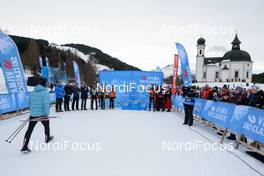 07.02.2016, Seefeld, Austria (AUT): flower ceremony - Visma Ski Classics Kaiser Maximilian Lauf, Seefeld (AUT). www.nordicfocus.com. © Rauschendorfer/NordicFocus. Every downloaded picture is fee-liable.