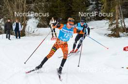 07.02.2016, Seefeld, Austria (AUT): Anders Hoest (NOR), Marcus Johansson (SWE), (l-r)  - Visma Ski Classics Kaiser Maximilian Lauf, Seefeld (AUT). www.nordicfocus.com. © Rauschendorfer/NordicFocus. Every downloaded picture is fee-liable.