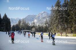 13.02.2016, Cortina-Toblach, Italy (ITA): Competitors entering the stadium   - Ski Classics, Cortina-Toblach (ITA). www.nordicfocus.com. © Modica/NordicFocus. Every downloaded picture is fee-liable.