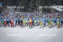 13.02.2016, Cortina-Toblach, Italy (ITA): The start of the men's race   - Ski Classics, Cortina-Toblach (ITA). www.nordicfocus.com. © Modica/NordicFocus. Every downloaded picture is fee-liable.