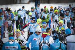 13.02.2016, Cortina-Toblach, Italy (ITA): First group right before the start   - Ski Classics, Cortina-Toblach (ITA). www.nordicfocus.com. © Modica/NordicFocus. Every downloaded picture is fee-liable.