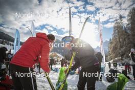 13.02.2016, Cortina-Toblach, Italy (ITA): Competitors preparing before the race   - Ski Classics, Cortina-Toblach (ITA). www.nordicfocus.com. © Modica/NordicFocus. Every downloaded picture is fee-liable.