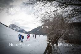 13.02.2016, Cortina-Toblach, Italy (ITA): competitors after the start of the race   - Ski Classics, Cortina-Toblach (ITA). www.nordicfocus.com. © Modica/NordicFocus. Every downloaded picture is fee-liable.