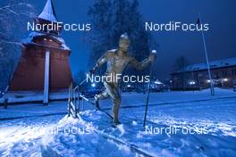 04.03.2016, Mora, Sweden (SWE): Vasaloppet statue two days before Vasaloppet - Ski Classics and FIS Marathon Cup Vasaloppet, Mora (SWE). www.nordicfocus.com. © Rauschendorfer/NordicFocus. Every downloaded picture is fee-liable.