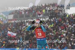 08.01.2017, Oberhof, Germany (GER): Quentin Fillon Maillet (FRA) -  IBU world cup biathlon, mass men, Oberhof (GER). www.nordicfocus.com. © Manzoni/NordicFocus. Every downloaded picture is fee-liable.