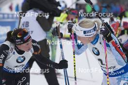 08.01.2017, Oberhof, Germany (GER): Selina Gasparin (SUI), Kaisa Makarainen (FIN), (l-r) -  IBU world cup biathlon, mass women, Oberhof (GER). www.nordicfocus.com. © Manzoni/NordicFocus. Every downloaded picture is fee-liable.