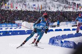 07.01.2017, Oberhof, Germany (GER): Jean Guillaume Beatrix (FRA) -  IBU world cup biathlon, pursuit men, Oberhof (GER). www.nordicfocus.com. © Manzoni/NordicFocus. Every downloaded picture is fee-liable.