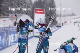 07.01.2017, Oberhof, Germany (GER): Anais Chevalier (FRA), Anais Bescond (FRA), (l-r) -  IBU world cup biathlon, pursuit women, Oberhof (GER). www.nordicfocus.com. © Manzoni/NordicFocus. Every downloaded picture is fee-liable.