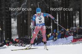 06.01.2017, Oberhof, Germany (GER): Tatiana Akimova (RUS) -  IBU world cup biathlon, sprint women, Oberhof (GER). www.nordicfocus.com. © Manzoni/NordicFocus. Every downloaded picture is fee-liable.