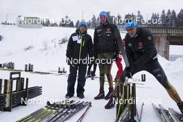 07.01.2017, Oberhof, Germany (GER): Michael Grossegger (AUT) talks with german technicians -  IBU world cup biathlon, training, Oberhof (GER). www.nordicfocus.com. © Manzoni/NordicFocus. Every downloaded picture is fee-liable.