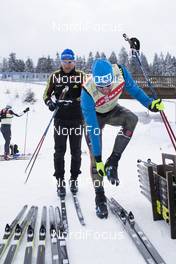 07.01.2017, Oberhof, Germany (GER): Eric Lesser (GER), Andreas Emslander (GER) chief service technician Team Germany, (l-r) -  IBU world cup biathlon, training, Oberhof (GER). www.nordicfocus.com. © Manzoni/NordicFocus. Every downloaded picture is fee-liable.
