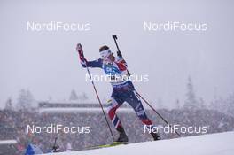 15.01.2017, Ruhpolding, Germany (GER): Lars Helge Birkeland (NOR) -  IBU world cup biathlon, pursuit men, Ruhpolding (GER). www.nordicfocus.com. © Manzoni/NordicFocus. Every downloaded picture is fee-liable.