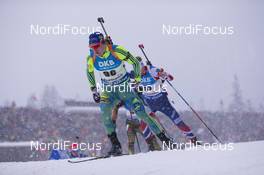 15.01.2017, Ruhpolding, Germany (GER): Sebastian Samuelsson (SWE) -  IBU world cup biathlon, pursuit men, Ruhpolding (GER). www.nordicfocus.com. © Manzoni/NordicFocus. Every downloaded picture is fee-liable.