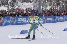 11.01.2017, Ruhpolding, Germany (GER): Sebastian Samuelsson (SWE), Sebastian Samuelsson (SWE) -  IBU world cup biathlon, relay men, Ruhpolding (GER). www.nordicfocus.com. © Manzoni/NordicFocus. Every downloaded picture is fee-liable.