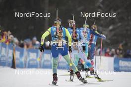 12.01.2017, Ruhpolding, Germany (GER): Chardine Sloof (SWE), Desislava Stoyanova (BUL), (l-r) -  IBU world cup biathlon, relay women, Ruhpolding (GER). www.nordicfocus.com. © Manzoni/NordicFocus. Every downloaded picture is fee-liable.