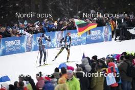12.01.2017, Ruhpolding, Germany (GER): Alexia Runggaldier (ITA), Franziska Preuss (GER), (l-r) -  IBU world cup biathlon, relay women, Ruhpolding (GER). www.nordicfocus.com. © Manzoni/NordicFocus. Every downloaded picture is fee-liable.
