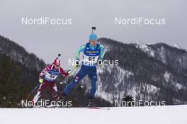 13.01.2017, Ruhpolding, Germany (GER): Anton Pantov (KAZ) -  IBU world cup biathlon, sprint men, Ruhpolding (GER). www.nordicfocus.com. © Manzoni/NordicFocus. Every downloaded picture is fee-liable.