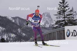 13.01.2017, Ruhpolding, Germany (GER): Leif Nordgren (USA) -  IBU world cup biathlon, sprint men, Ruhpolding (GER). www.nordicfocus.com. © Manzoni/NordicFocus. Every downloaded picture is fee-liable.