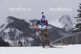 13.01.2017, Ruhpolding, Germany (GER): Simon Schempp (GER) -  IBU world cup biathlon, sprint men, Ruhpolding (GER). www.nordicfocus.com. © Manzoni/NordicFocus. Every downloaded picture is fee-liable.