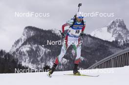 13.01.2017, Ruhpolding, Germany (GER): Vladimir Iliev (BUL) -  IBU world cup biathlon, sprint men, Ruhpolding (GER). www.nordicfocus.com. © Manzoni/NordicFocus. Every downloaded picture is fee-liable.