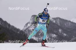 13.01.2017, Ruhpolding, Germany (GER): Vitaliy Kilchytskyy (UKR) -  IBU world cup biathlon, sprint men, Ruhpolding (GER). www.nordicfocus.com. © Manzoni/NordicFocus. Every downloaded picture is fee-liable.