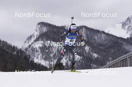 13.01.2017, Ruhpolding, Germany (GER): Giuseppe Montello (ITA) -  IBU world cup biathlon, sprint men, Ruhpolding (GER). www.nordicfocus.com. © Manzoni/NordicFocus. Every downloaded picture is fee-liable.